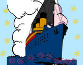 Dibujo Barco de vapor pintado por EDUARDITO