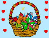 Dibujo Cesta de flores 2 pintado por vannia