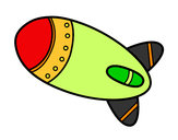 Dibujo Cohete en el espacio pintado por samuel136