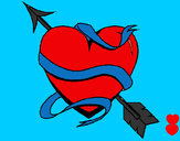 Dibujo Corazón con flecha pintado por Anlly-lmk