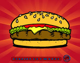 Dibujo Crea tu hamburguesa pintado por DRAGON-MAX