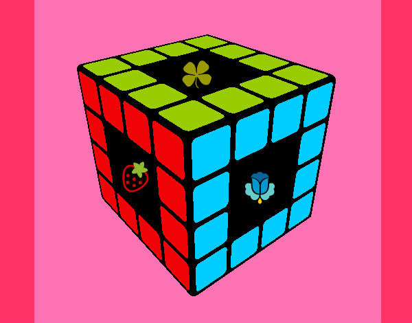 Dibujo Cubo de Rubik pintado por Millyta