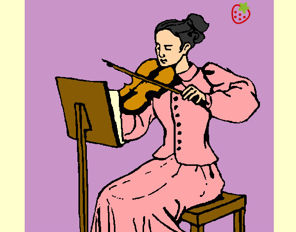 Dibujo Dama violinista pintado por mmmakylu