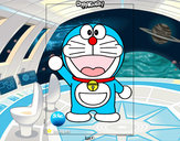 Dibujo Doraemon pintado por ineluiespe