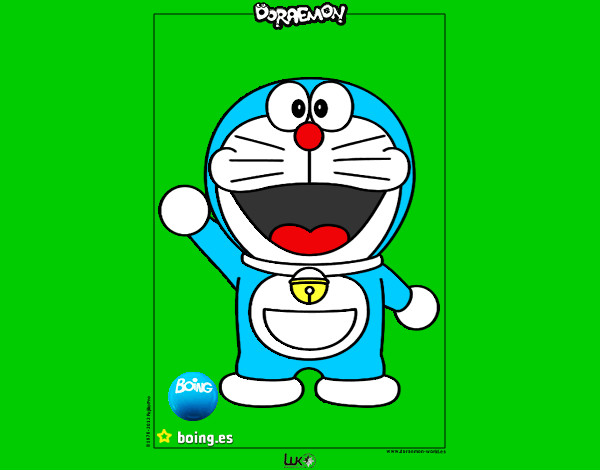 Dibujo Doraemon pintado por lordjedi10