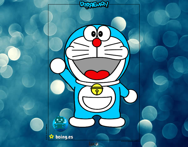 Dibujo Doraemon pintado por natamartin