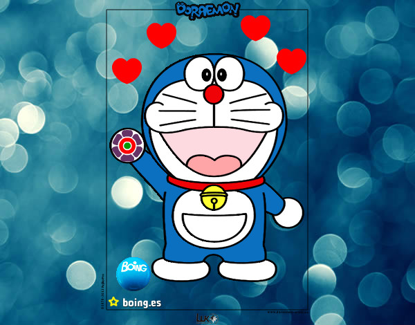 Dibujo Doraemon pintado por PEPITAYO5