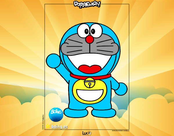 Dibujo Doraemon pintado por quinnoe