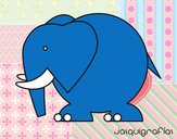 Dibujo Elefante grande pintado por GuadaSofia