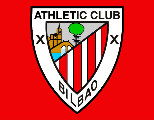 Dibujo Escudo del Athletic Club de Bilbao pintado por Saxa