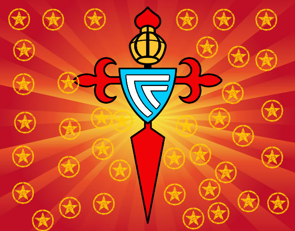 Dibujo Escudo del Real Club Celta de Vigo pintado por Bobes2