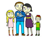 Dibujo Familia unida pintado por samuel136