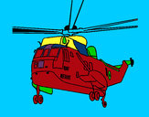 Dibujo Helicóptero al rescate pintado por EDUARDITO