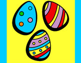 Dibujo Huevos de pascua IV pintado por kaseria