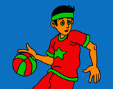 Dibujo Jugador de básquet junior pintado por popopo