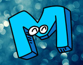 Dibujo Letra M pintado por mrodriguez