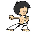 Dibujo Luchador de kung-fu pintado por NACHOO