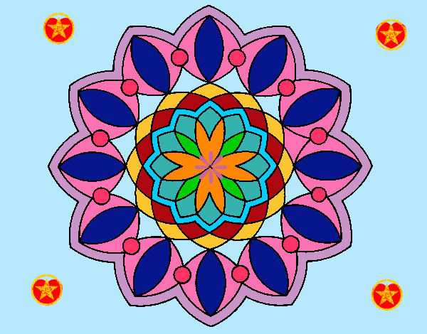 Dibujo Mandala 3 pintado por pilarmayat
