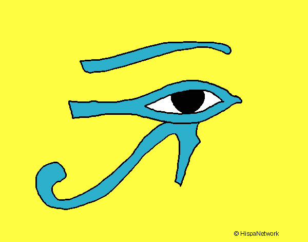 Dibujo Ojo Horus pintado por mrodriguez