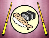 Dibujo Plato de Sushi pintado por tyanf  