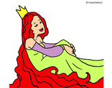 Dibujo Princesa relajada pintado por anmo10