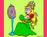 Dibujo Princesa y espejo pintado por titicantor
