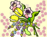 Dibujo Ramo de flores pintado por Claresse