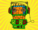 Dibujo Robot music pintado por Ismael04