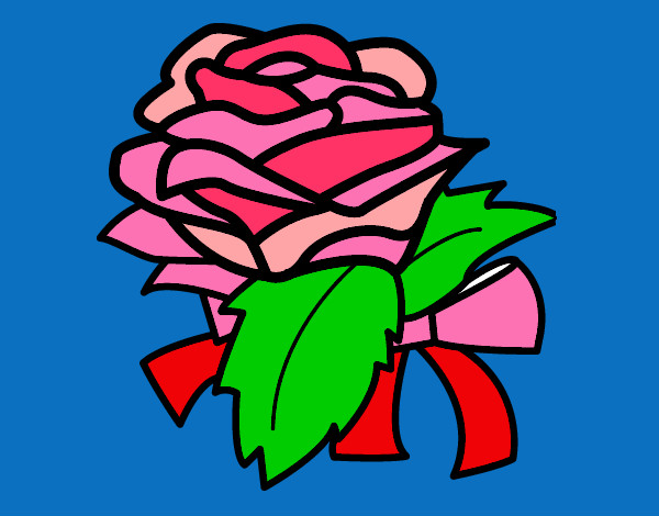 Dibujo Rosa, flor pintado por stzoe