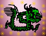 Dibujo Signo del dragón pintado por adrianjose