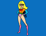 Dibujo Superheroina pintado por stzoe