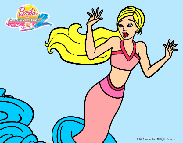 Barbie transformación de sirena.