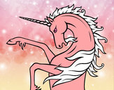Dibujo Unicornio salvaje pintado por queyla