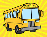Dibujo Autobús del colegio pintado por wanda