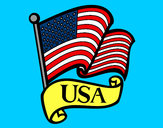 Dibujo Bandera de los Estados Unidos pintado por aly-mula