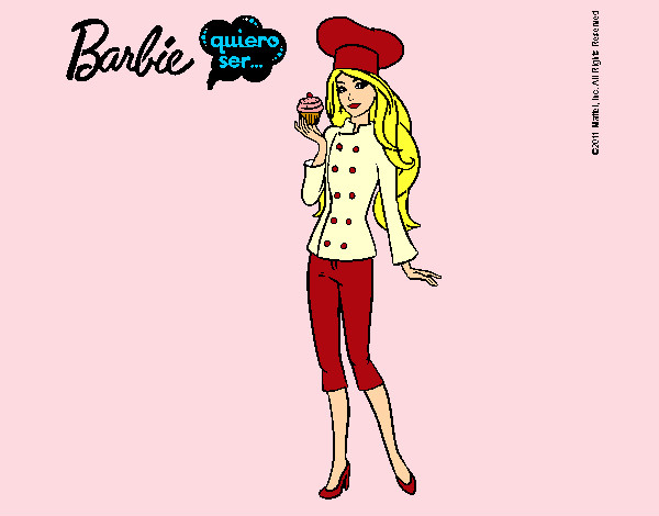 Dibujo Barbie de chef pintado por biancaviol