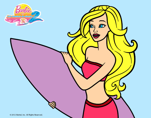 barbie surfea