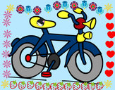 Dibujo Bicicleta con bocina pintado por Angypom