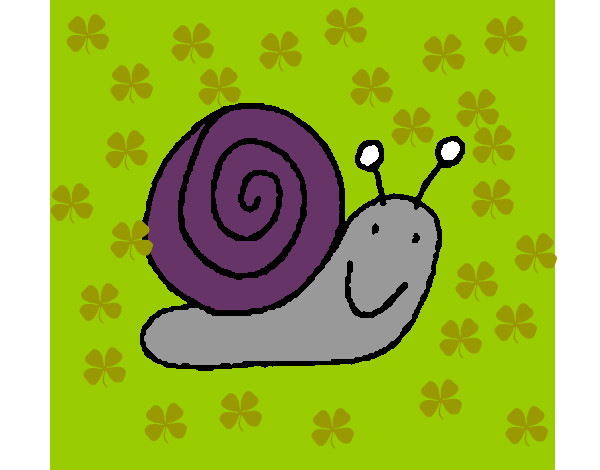 Dibujo Caracol 4 pintado por alice23