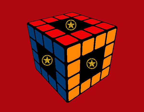 Dibujo Cubo de Rubik pintado por joel10206