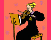 Dibujo Dama violinista pintado por PEPITAYO5