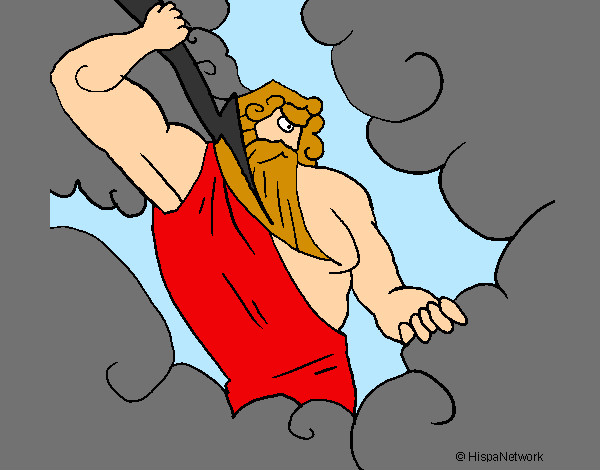 Dibujo Dios Zeus pintado por sebaschava