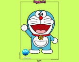 Dibujo Doraemon pintado por Kristin