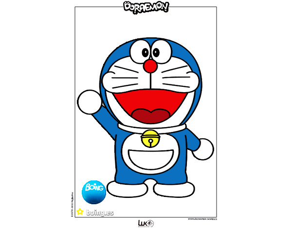 Dibujo Doraemon pintado por moli_2310