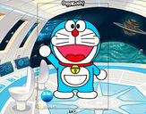 Dibujo Doraemon pintado por nataliao8