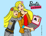 Dibujo El nuevo portátil de Barbie pintado por andreiitta