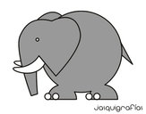 Dibujo Elefante grande pintado por lola15
