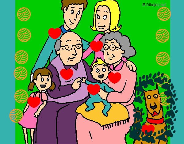 Dibujo Familia pintado por marasc