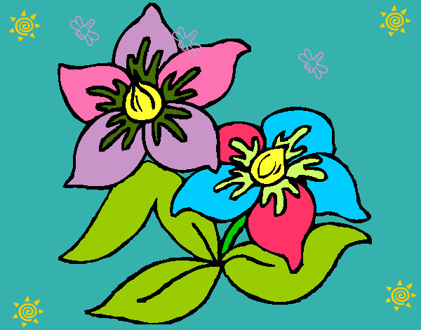 Dibujo Flores 3 pintado por kathy1723