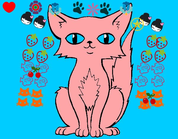 Dibujo Gato persa pintado por Aribb